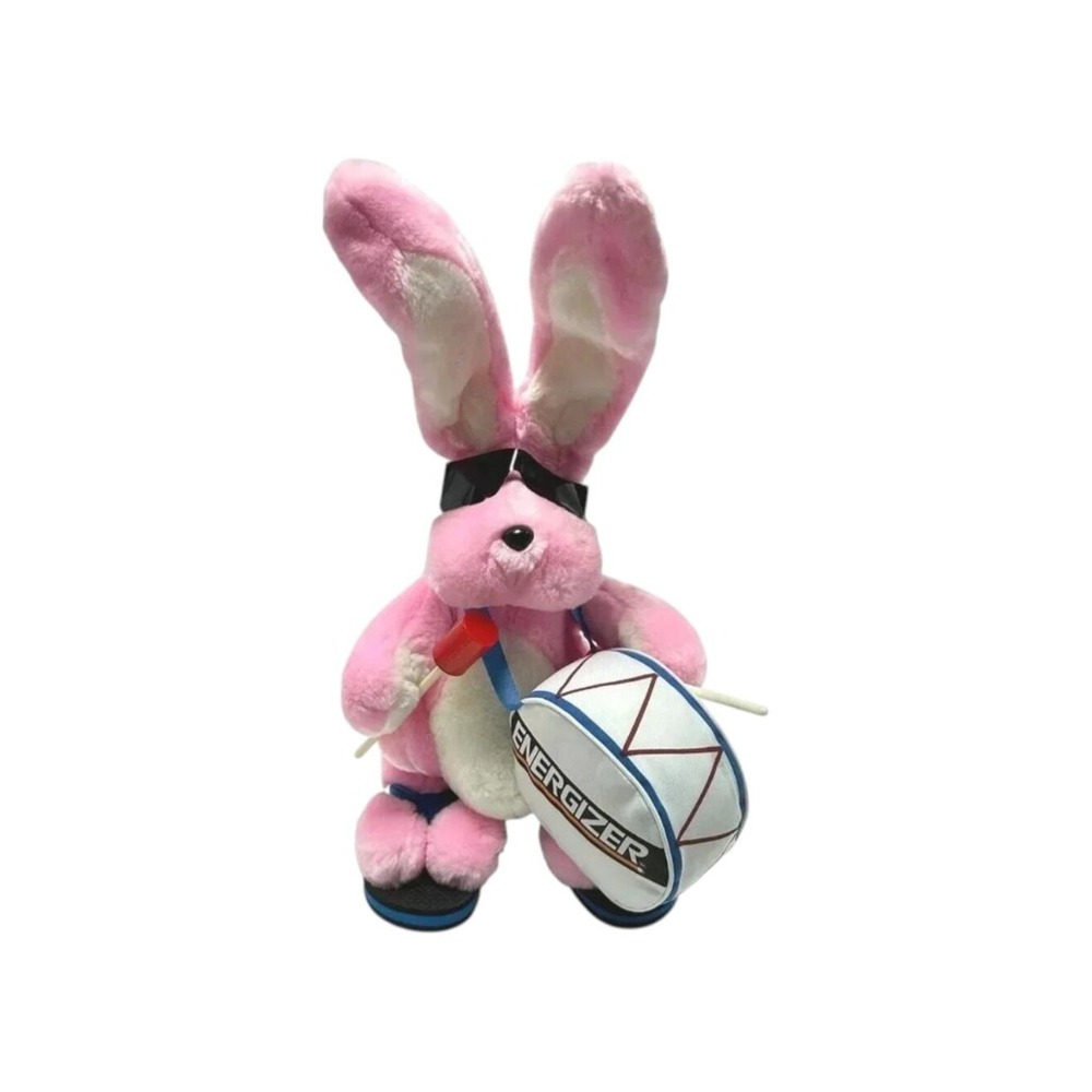 Energizer Bunny Plush Pink 21 inch tall Vintage 1989 Everready Battery Co‎